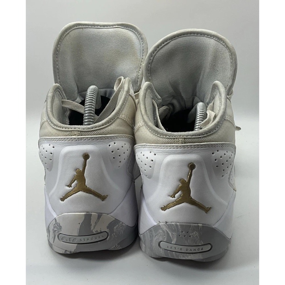 Jordan Zion 2 TB White Metallic Gold 2022 Men's Size 8.5 DQ7688-170 - Picture 4 of 10